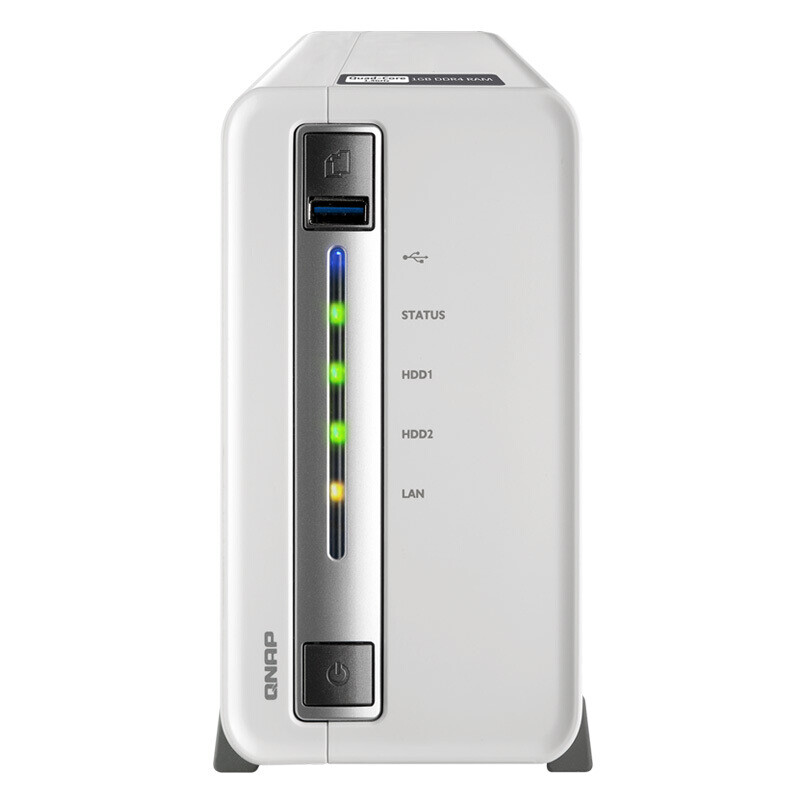 威聯通(QNAP) TS-212P3 兩盤位NAS網絡存儲器 四核心處理器 快照備份 ts-212p3 2*4T
